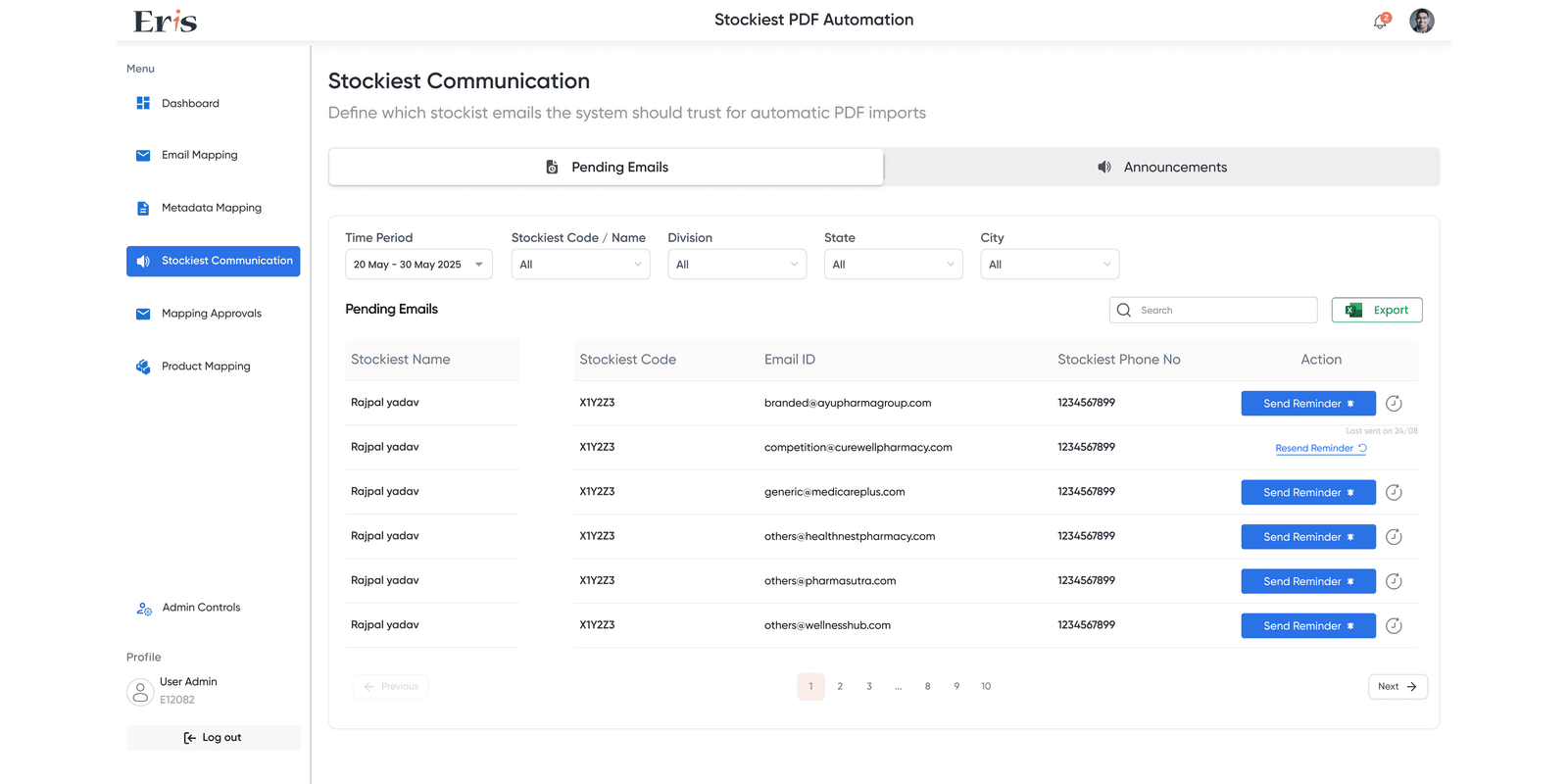 Stockist Secondary Sales Automation